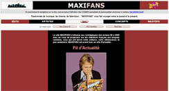 Desktop Screenshot of maxifans.com